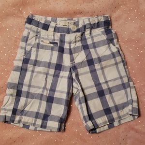 Blue&White Plaid Shorts